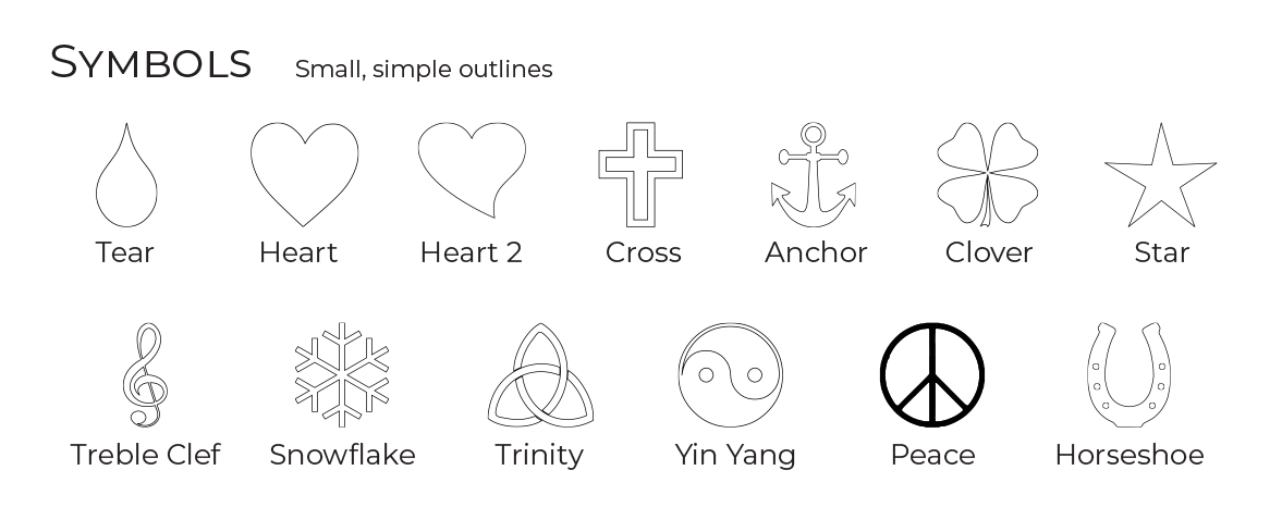 symbols for both urns or jewelry symbols for both urns or jewelry