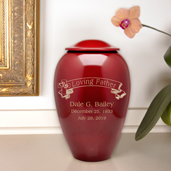 brass urn personalized with text and clip art brass urn personalized with text and clip art